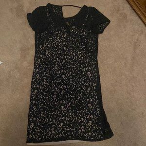 Black lace dress